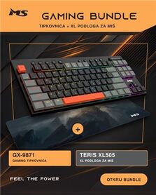 KB MS ELITE K 703C + gaming podloga gratis MS DOD MS TERIS XL505