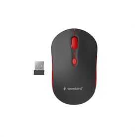 Gembird Wireless optical mouse black red