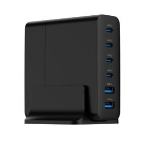 Gembird 6 port 75W GaN USB fast charger black