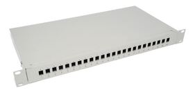NFO Patch Panel 1U 19 24x SC Simplex LC Duplex Closed 1 tray
