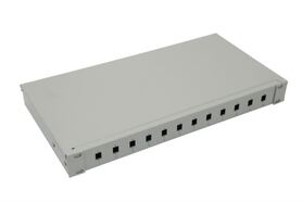 NFO Patch Panel 1U 19 12x SC Simplex LC Duplex Closed 1 tray