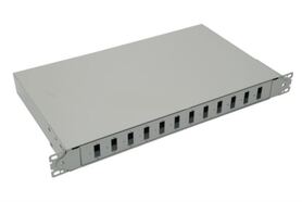 NFO Patch Panel 1U 19 12x SC Duplex Slide out on rails 1 tray