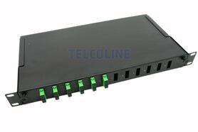 NFO Patch Panel 1U 19 12x SC Duplex Pull out 1 tray Black