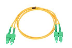 NFO Patch cord, SC APC-SC APC, Singlemode 9 125, G.657A1, Duplex, 1m