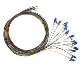 NFO Fiber optic pigtail LC UPC SM G.652D 900um 1.5m 12pcs