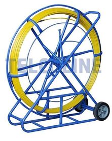 NFO Fiberglass (FRP) remote control for pulling cables 8mm 150m yellow