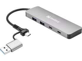 Sandberg USB C A to 2xUSB A 2xUSB C Hub