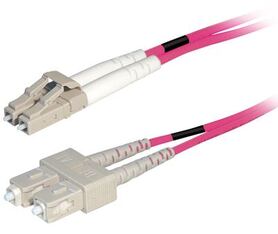 Transmedia Fibre optic MM OM4 Duplex Patch cable LC SC 2m