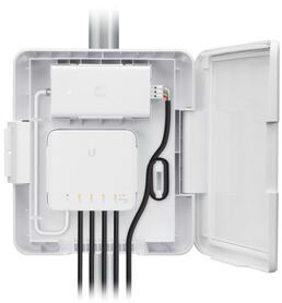 Ubiquiti Networks outdoor weatherproof enclosure designed for use with the UniFi Switch Flex