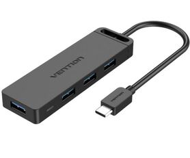 Vention Type C to 4 Port USB 3.0 Hub Black 0 15m