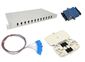 NFO Patch Panel 1U 19" Closed - Singlemode 12x SC UPC Duplex Adapter Pigtail SET