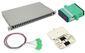 NFO Patch Panel 1U 19" Pull-out - Singlemode 24x SC APC Duplex Adapter Pigtail SET