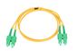 NFO Patch cord, SC APC-SC APC, Singlemode 9 125, G.657A1, Duplex, 1m